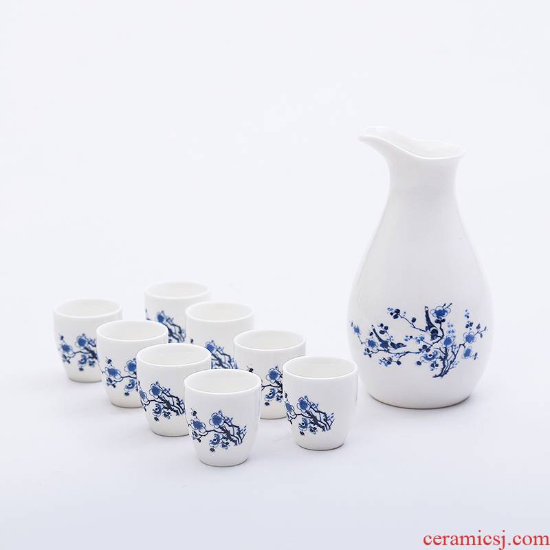 Porcelain heng tong ceramic wine wine liquor cup of liquor cup small suit creative points a small handleless wine cup the qing wine gift boxes