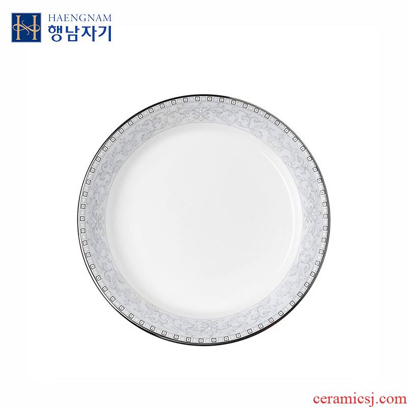 HAENGNAM Han Guoxing south China rural 5 inch round small incision disc single ipads porcelain tableware dish
