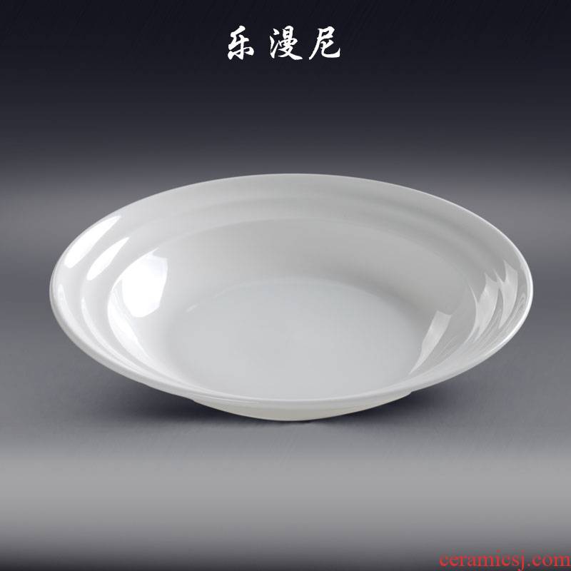 Le diffuse, jas thin line soup plate - western hotel ceramic tableware hot and cold food heterotypic plates luo song mushroom soup