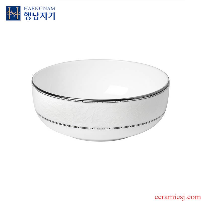 HAENGNAM Han Guoxing south China silver 5 "convergent soup can only put Korean silver tableware