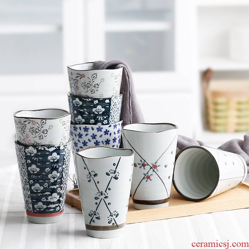 NDP Japanese porcelain cups, ceramic and wind mugs birthday gift ideas with a cup of milk cup
