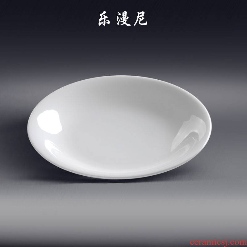 Le diffuse, zhengde plate - cooking 1:1. 2 special ceramic circular plate in pure white hot pepper fish head