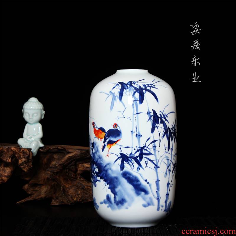 Hc - 083 merry jingdezhen ceramics modern blue and white porcelain vases, flower home decoration decoration furnishing articles