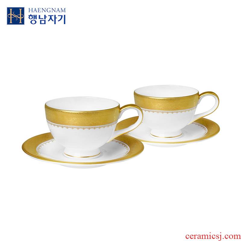 Glittering ipads porcelain cup 2 disc HAENGNAM Han Guoxing south China cups of coffee cup for cup suits for