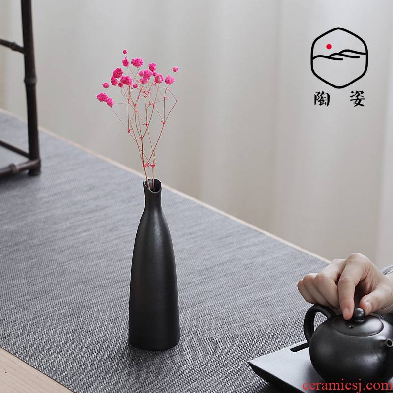 Floret exchanger with the ceramics TaoZi creative furnishing articles manually move Japanese household adornment hydroponic flower vase