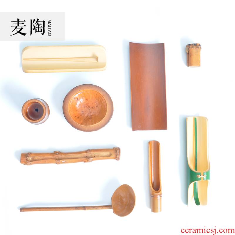 MaiTao bamboo incense inserted enjoy tea holder tea accessories tea towel teaspoons water run out of kung fu tea set spare parts