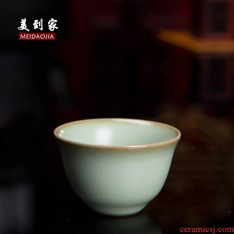 Beautiful home your up small single cup ice crack glaze ceramic cups kungfu purple sand sample tea cup checking gift boxes