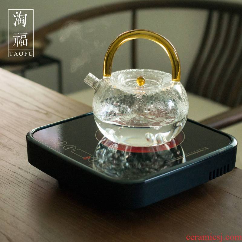 Tao fu checking glass teapot charged TaoLu a tea stove kettle boiling pot home mini
