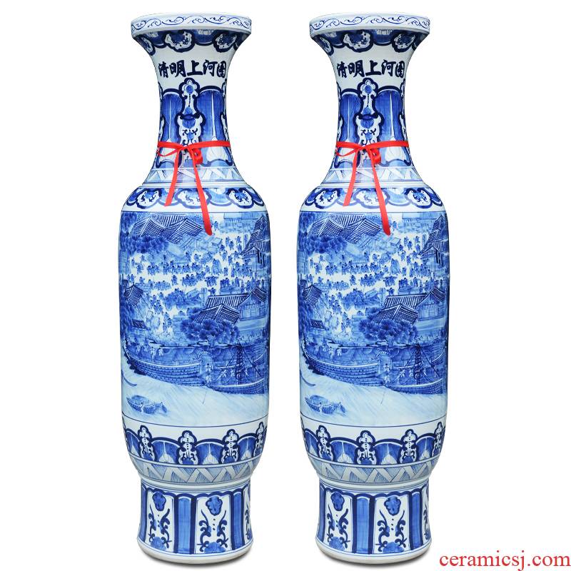 Jingdezhen ceramics hand - made ching Ming vase painting porcelain the French I sitting room place opening gifts