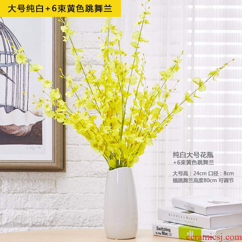 I and contracted land sitting room creative fashion furnishing articles home decoration ceramic dry flower, flower vases, flower art
