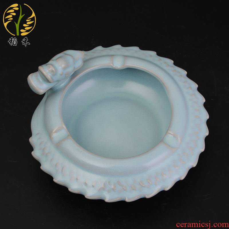 Your up creative porcelain ceramic arts and crafts of origin practical adornment furnishing articles panlong ashtray ashtray desktop