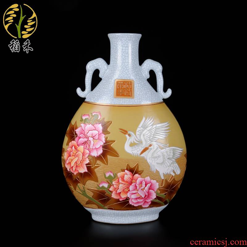 Your up craft ceramic vase coloured drawing or pattern, the sitting room porch decoration of Chinese style household furnishing articles festival wedding gift