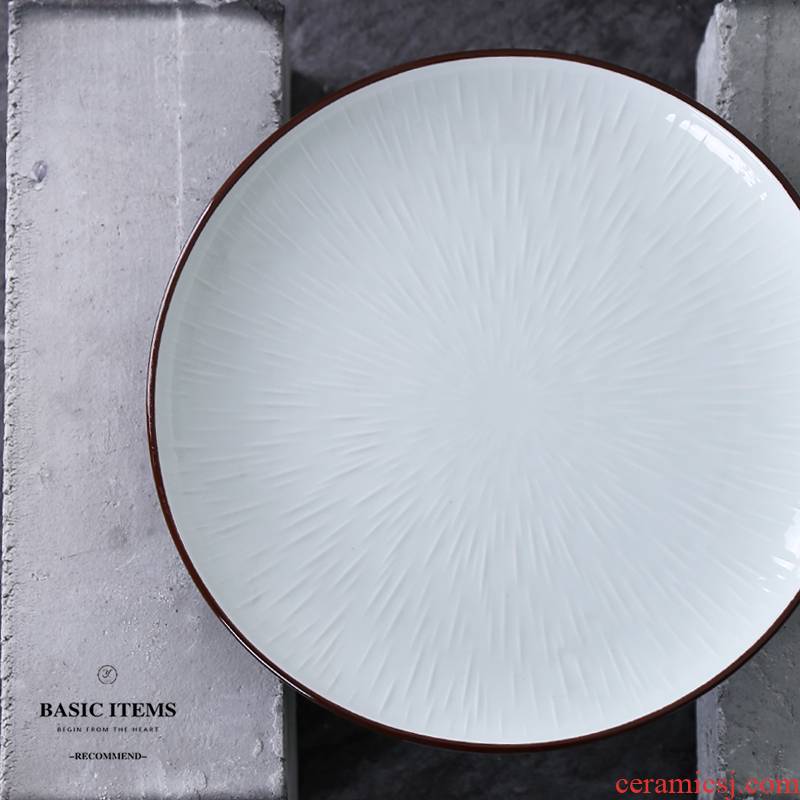 European ceramic west plate pasta dish steak dish western - style dessert salad disc tray dish plate