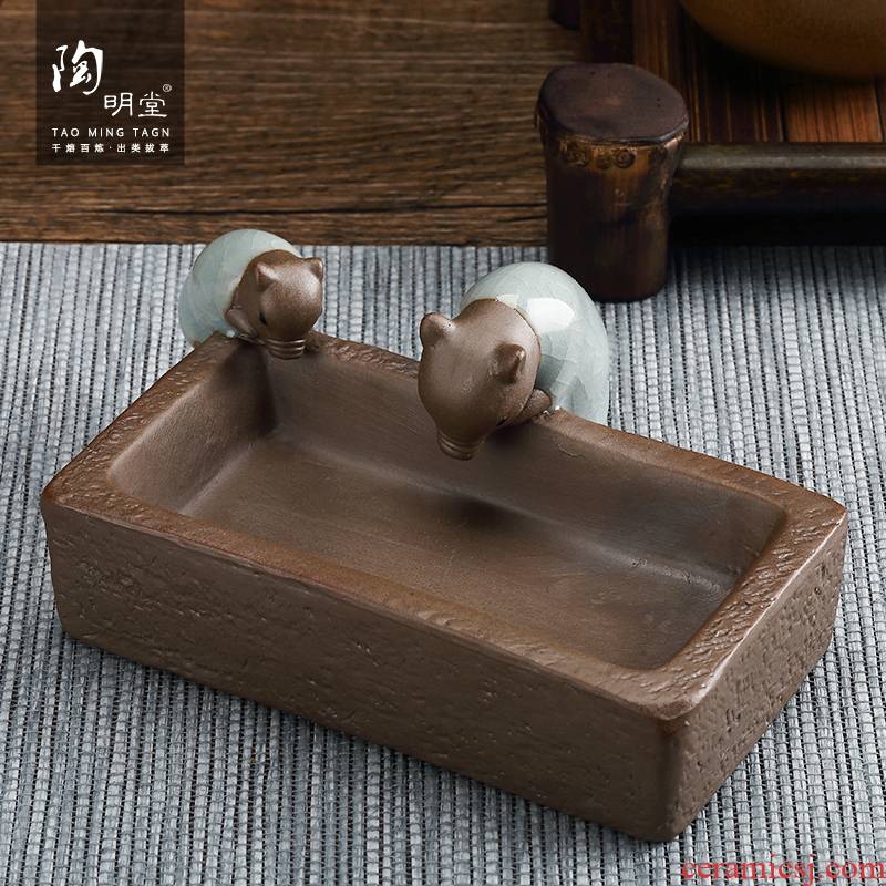 An Abundant TaoMingTang pet accessories furnishing articles ceramic creative kung fu tea pet pig tea of a pet