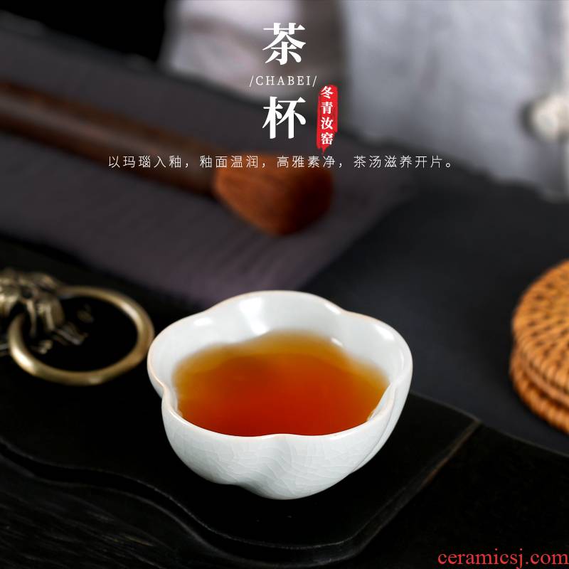 Kate your up manually open cups piece can raise kung fu tea master cup personal ceramic cup sample tea cup