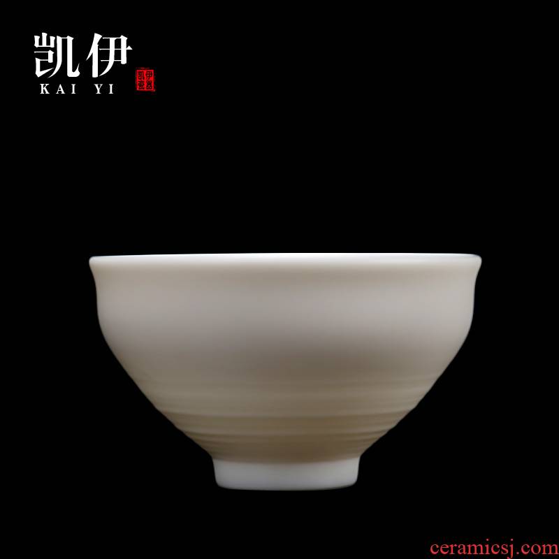 Kate dehua white porcelain cup lamp cup sample tea cup kung fu master glass ceramic cups cup small cups