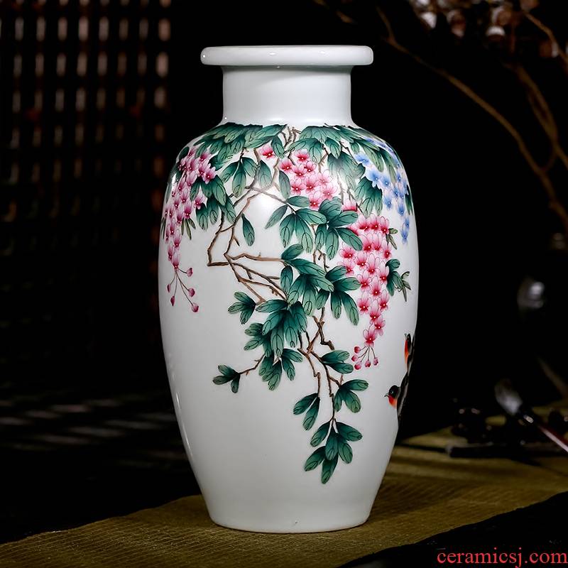 The Master of jingdezhen ceramics hand - made pastel sabingga sukdun dergici jimbi vases, flower arranging rich ancient frame sitting room porch place