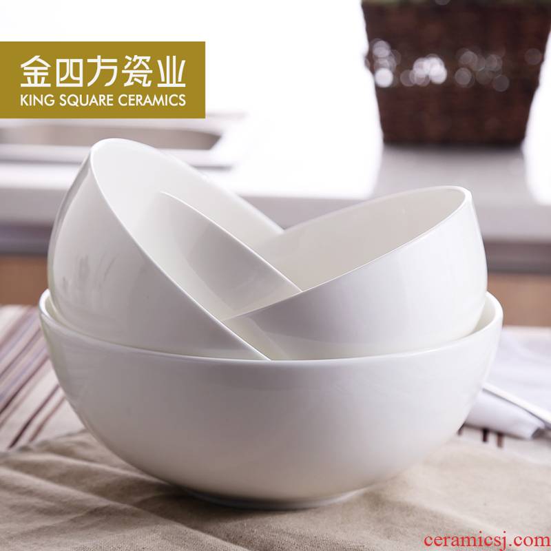 Gold pure white ipads porcelain 5 inches to 9 inches square rainbow such as bowl bowl bowl bowl series ceramic bowl