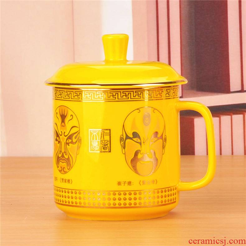 Jingdezhen ceramic ipads China cups facebook water cup red yellow post office cup and cup foreigner gift pack
