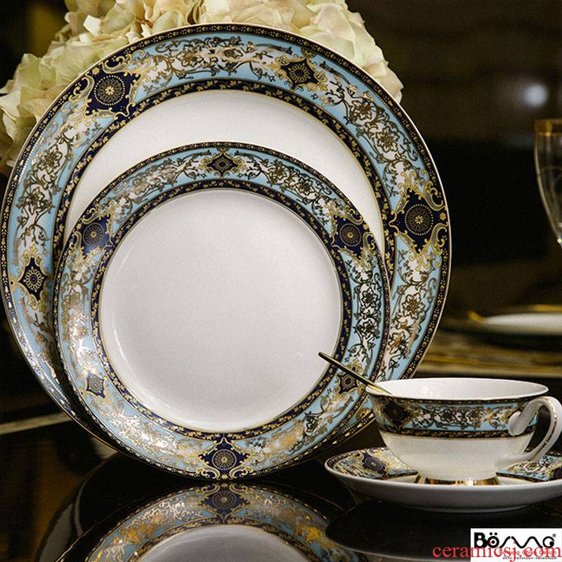 "Good continental plate model room suit of character steak household porcelain tableware palace hotel ceramic sell like hot cakes