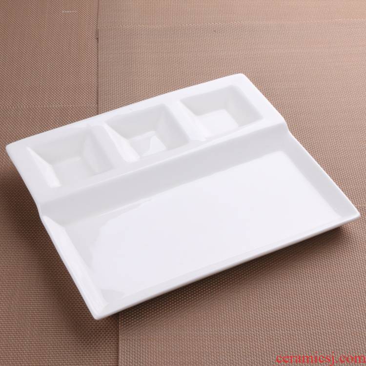 The downtown home ceramic senior students plate suit plate, snack plate more tray plates kindergarten