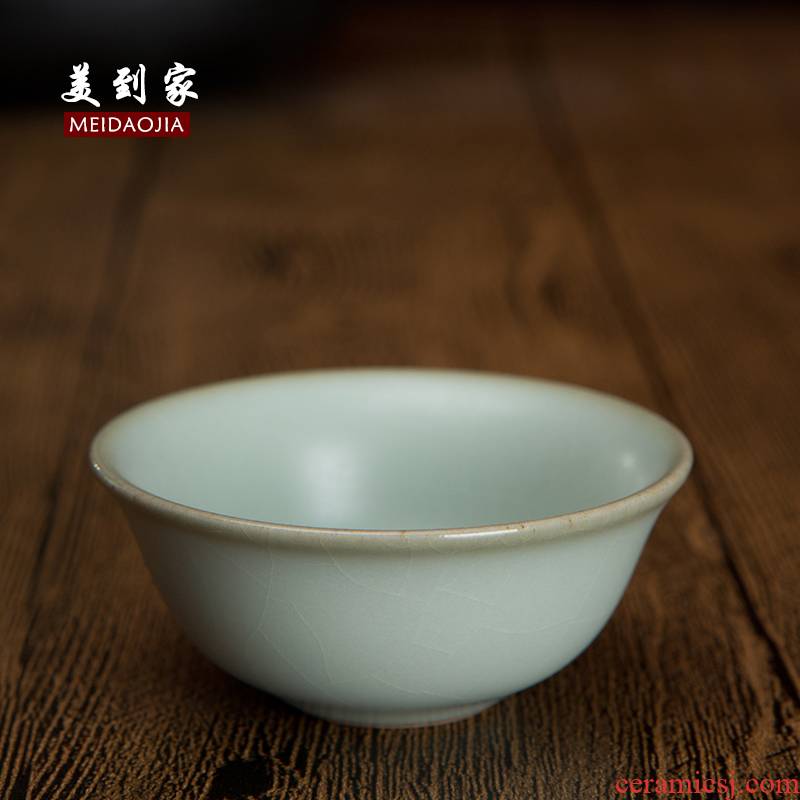 Kung fu tea cup your up ceramics is increasing in the koubei checking porcelain single cup a piece of ice to crack open glaze beauty home gift box