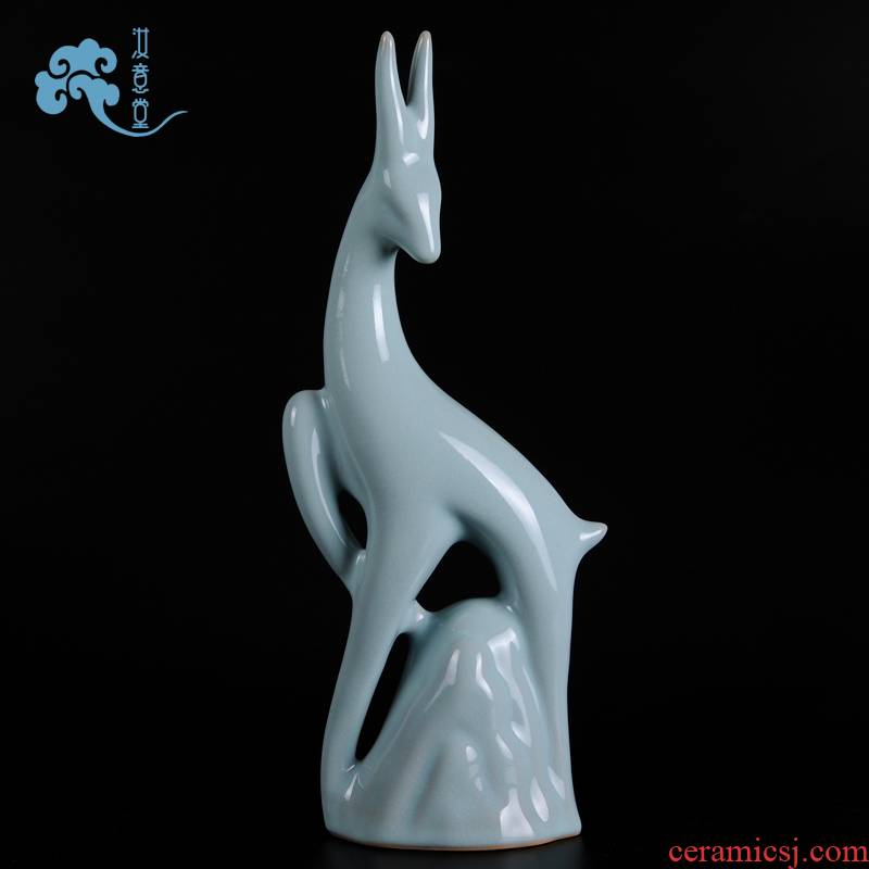 Your up porcelain arts and crafts creative ceramic giraffe furnishing articles contracted household sitting room adornment animal Chinese style decoration