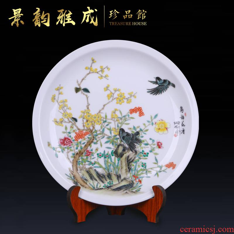 The New Chinese jingdezhen ceramics craft decoration plate of furnishing articles sitting room porch hang dish plate decoration art