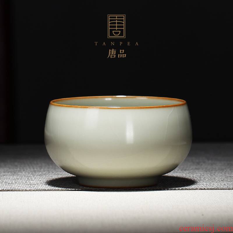 Tang Pin your up craft porcelain cups large master cup jingdezhen azure always produces a single cup of kung fu tea set
