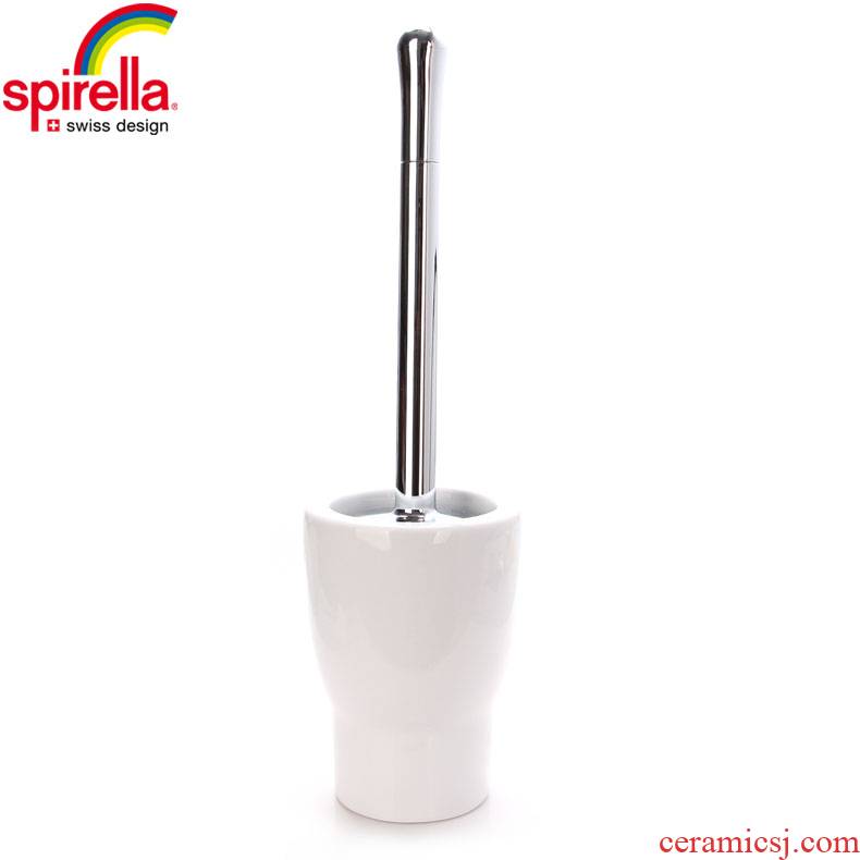 SPIRELLA/silk pury sanitary simple ceramic bathroom toilet brush the toilet brush set new punch
