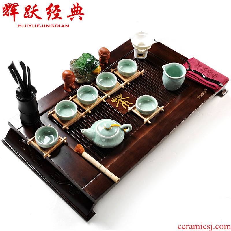 Hui, make tea tray was solid wood tea tray sets tea sets ceramic up solid wood tea tray tray
