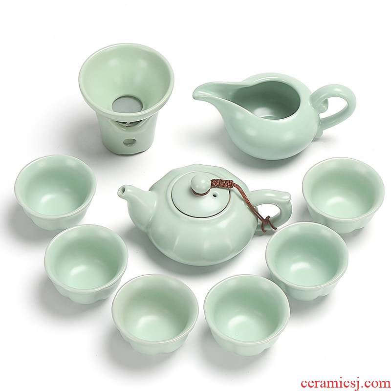 True sheng elder brother up of a complete set of tea sets your up kung fu tea tray celadon purple sand teapot tea sea ice crack