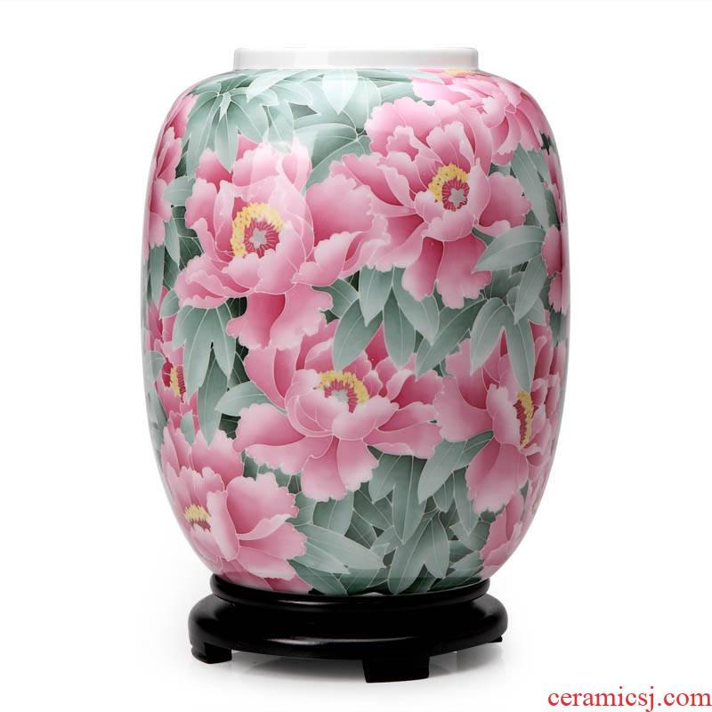 Xiang feels ashamed up hand - made vases, riches and honour and reward bottle under colorful ceramic glaze furnishing articles modern household act the role ofing is tasted