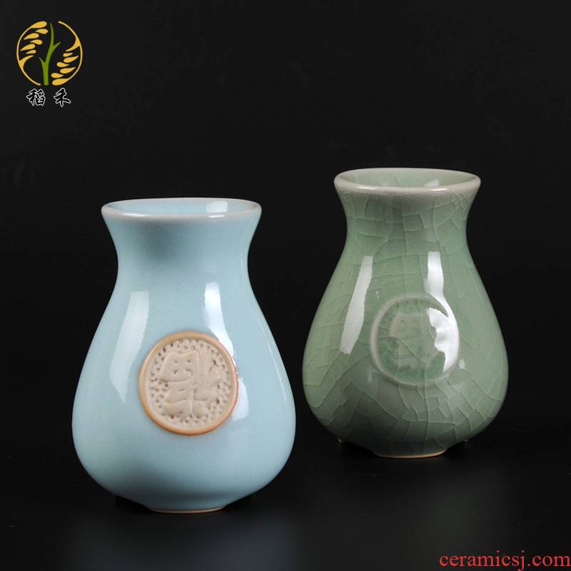 Your up vase small ceramic flower vases Chinese tea taking decorative furnishing articles contracted household table sitting room tea table