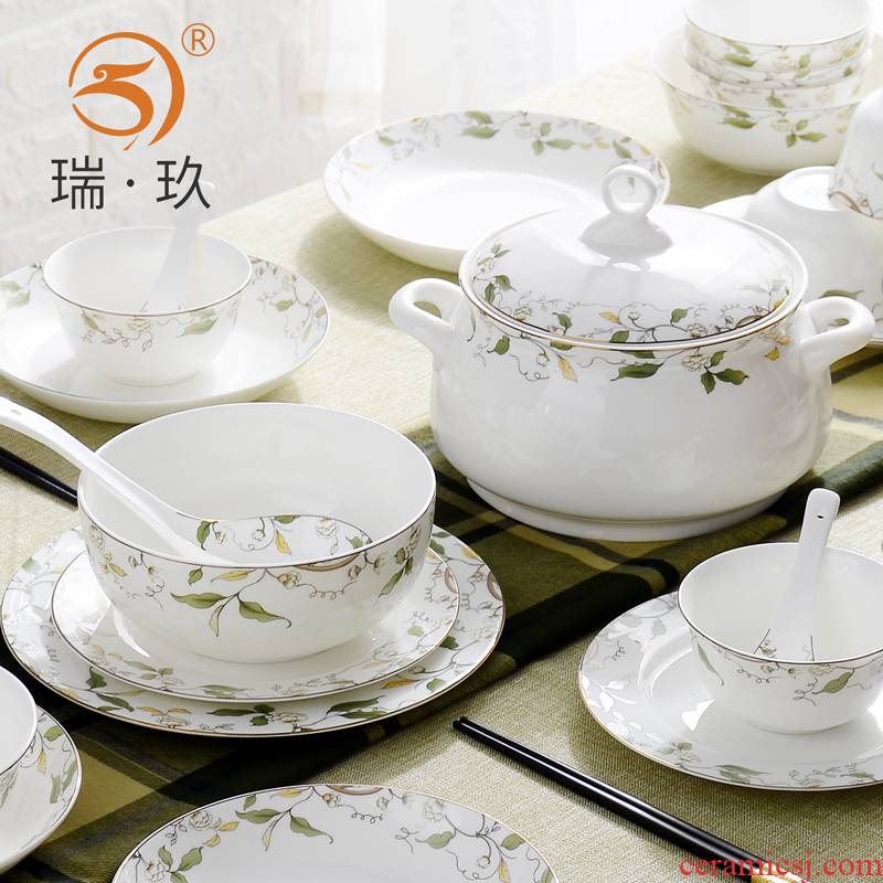 Tangshan bowls of ipads plate tableware bulk free collocation with 】 【 match tureen rainbow such as bowl bowl ceramic dishes sold separately