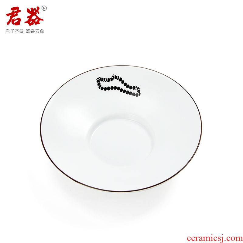 Jun ware fat white tea BeiBei Joe kung fu tea accessories tea zero inferior smooth ceramic cup and saucer set up mat mat