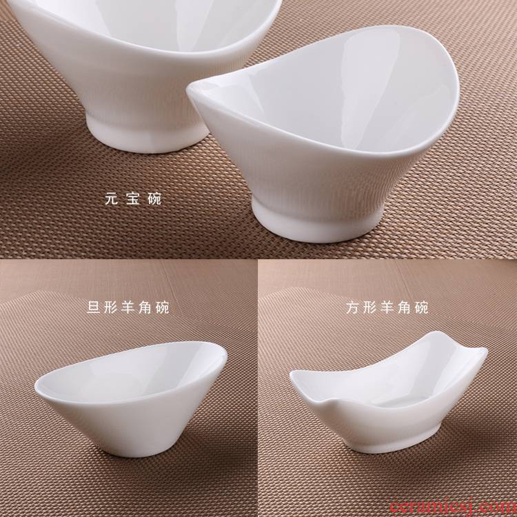 The downtown hotel restaurant ceramic supplies special move snack bowl of ice cream dessert bowl bowl bowl of pure color fashion