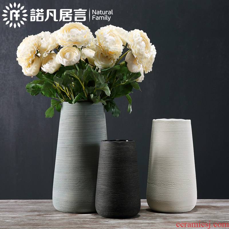 Nordic ceramic vase mesa place dry flower, flower decoration in hotel American I and contracted sitting room creative drawing