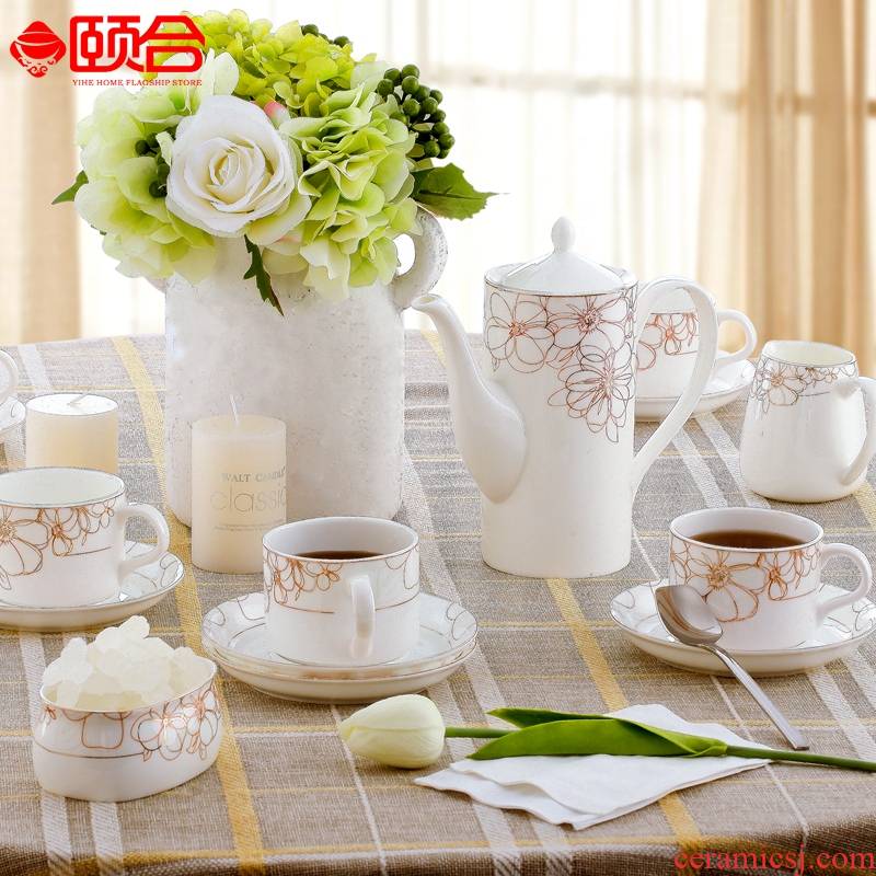 The head of 15 European ceramic coffee set see colour suit wedding gifts household wine ark of tea table sitting room adornment ornament