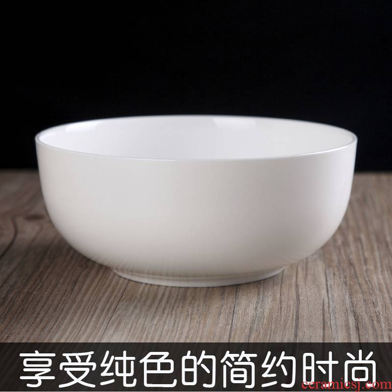 Jingdezhen ceramic bowl ipads China rainbow such use 7 8 9 inches large soup bowl tall the bowl of a pipe in large bowl