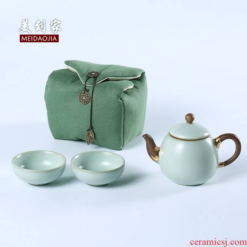 Beautiful home your up travel tea set a cup a complete set of your porcelain ceramic teapot two kung fu is suing portable