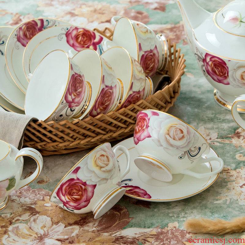 Chen rui 15 skull porcelain coffee cup with a suit English afternoon tea set European ceramic pot cup tray knot wedding