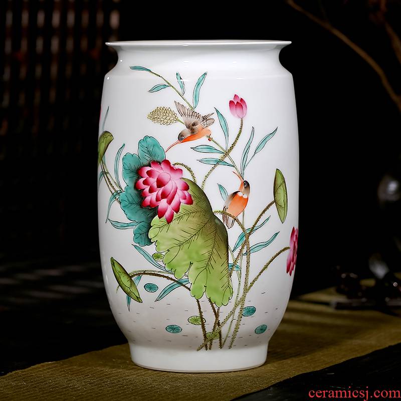 Jingdezhen ceramics Xia Guoan famous modern Chinese hand - made vases, flower arrangement sitting room adornment is placed
