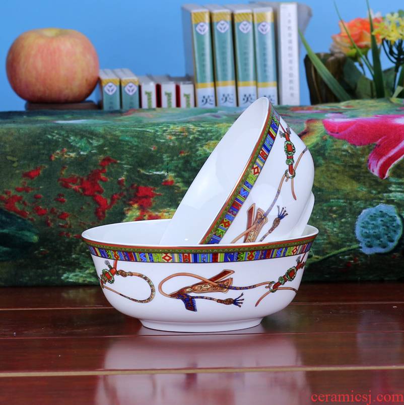 Jingdezhen ceramic rainbow such as bowl suit Europe type style ceramic creative household gift porcelain ceramic tableware