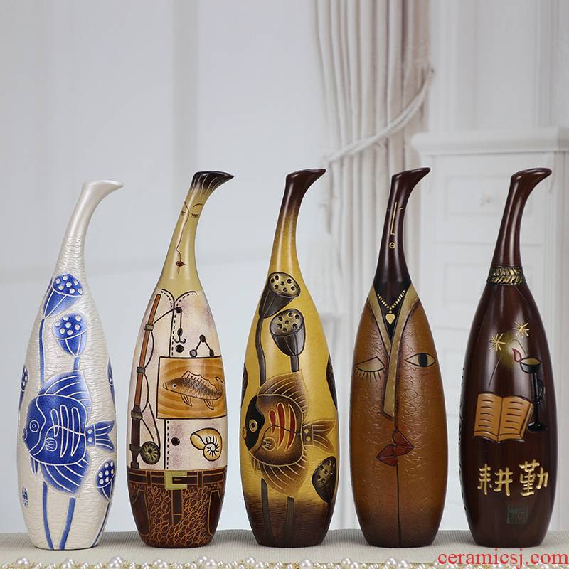 Well the chicago-brewed goose neck bottles of creative holiday gifts of marriage sitting room place vase household crafts ceramics art by hand