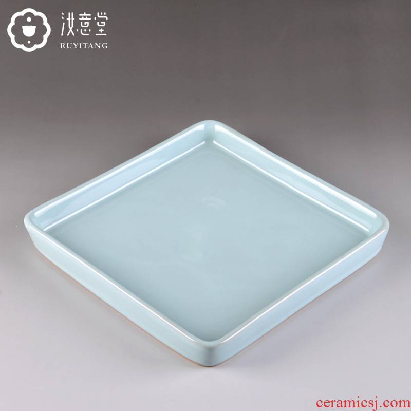 Your up ceramic tea tray was Your porcelain dry terms plate contracted household porcelain square plate tray compote tea accessories office
