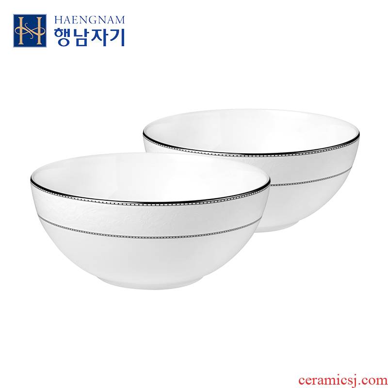 HAENGNAM Han Guoxing south China silver 7 cc rainbow such use two south Korean native ipads porcelain tableware