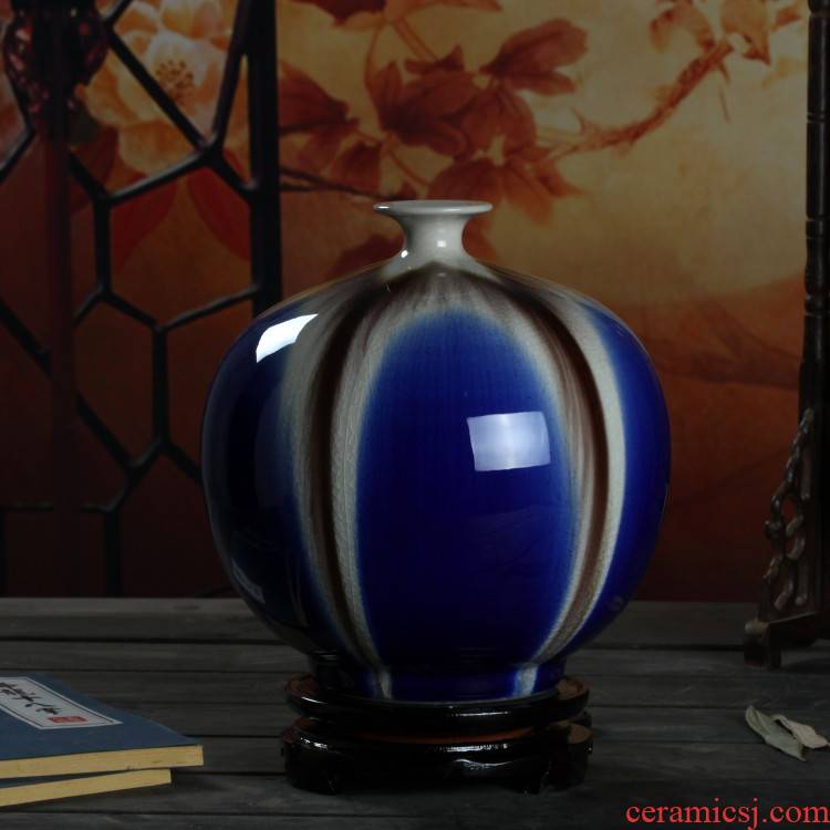 Jingdezhen ceramic vase variable blue sitting room household act the role ofing is tasted furnishing articles of modern creative arts porcelain arts and crafts