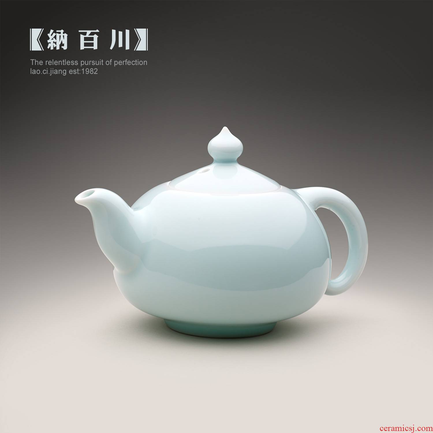 Old porcelain artisan, green white porcelain kung fu tea set list checking out series of jingdezhen ceramic tea set on sale