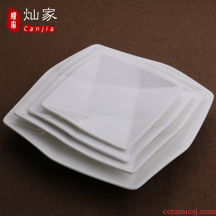 The downtown home dishes cooking pan cake plate ceramic tableware nine grid snack dish dishes disc steak special - shaped plate